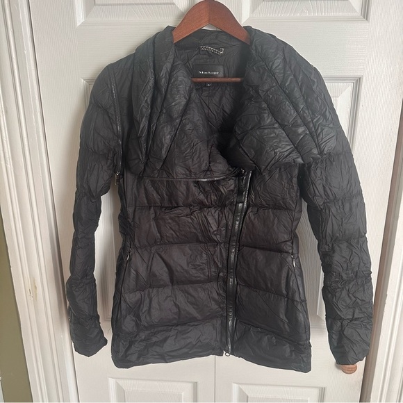 Mackage Black down jacket zip off sleeves convert to vest medium coat - Picture 1 of 12